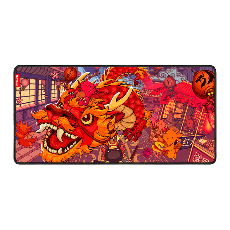 Mousepad Redragon Flick XL Festival do Dragao Special Edition, 900x400x4mm, P032FD - imagem 1