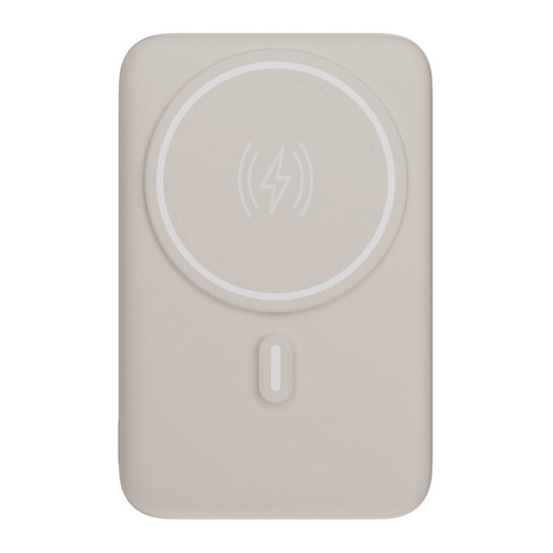 Carregador Portatil Por Inducao Geonav, 10.000 mAh, USB, USB-C, USB-A, Branco, PB10MAGOW