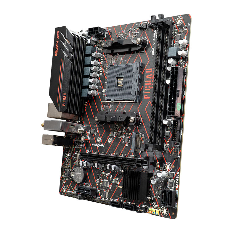 Placa Mae Pichau A520M WiFi, DDR4, Socket AMD AM4, M-ATX, Chipset AMD A520, PCH-A520M-WIFI - miniatura 6