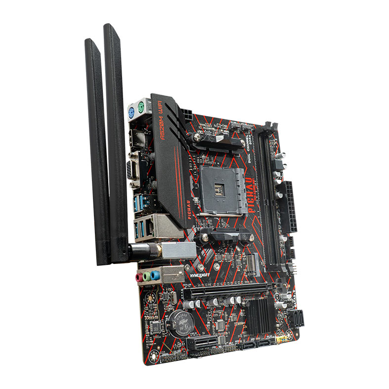 Placa Mae Pichau A520M WiFi, DDR4, Socket AMD AM4, M-ATX, Chipset AMD A520, PCH-A520M-WIFI - miniatura 3