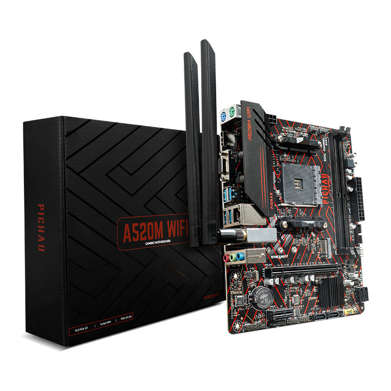 Placa Mae Pichau A520M WiFi, DDR4, Socket AMD AM4, M-ATX, Chipset AMD A520, PCH-A520M-WIFI - miniatura 8
