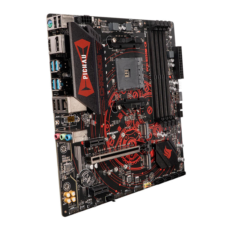 Placa Mae Pichau Chronos B550M-CR, DDR4, Socket AMD AM4, M-ATX, Chipset AMD B550, PCH-B550M-CR - miniatura 4