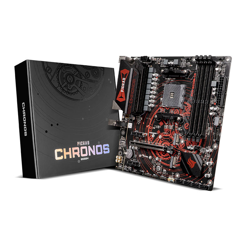 Placa Mae Pichau Chronos B550M-CR, DDR4, Socket AMD AM4, M-ATX, Chipset AMD B550, PCH-B550M-CR - miniatura 3