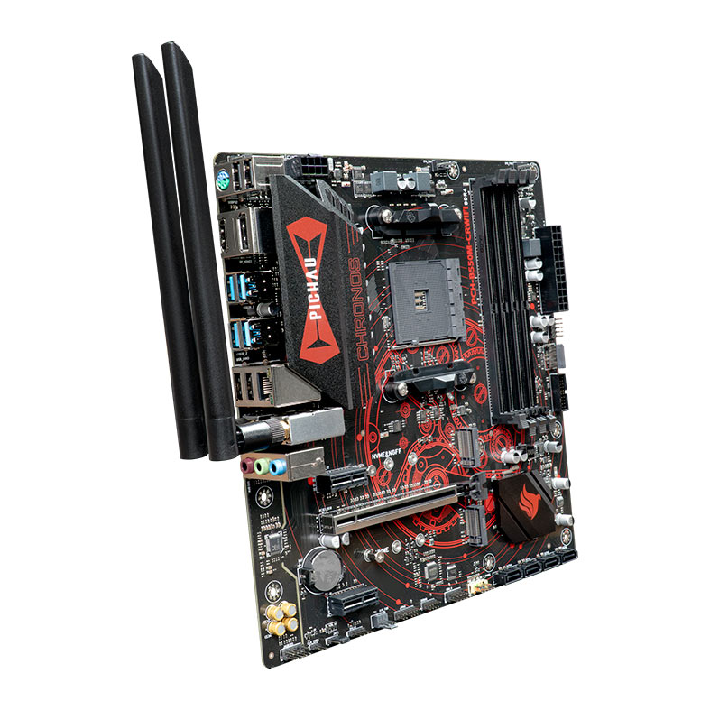 Placa Mae Pichau Chronos B550M-CR WiFi, DDR4, Socket AMD AM4, M-ATX, Chipset AMD B550, PCH-B550M-CRWIFI - miniatura 3