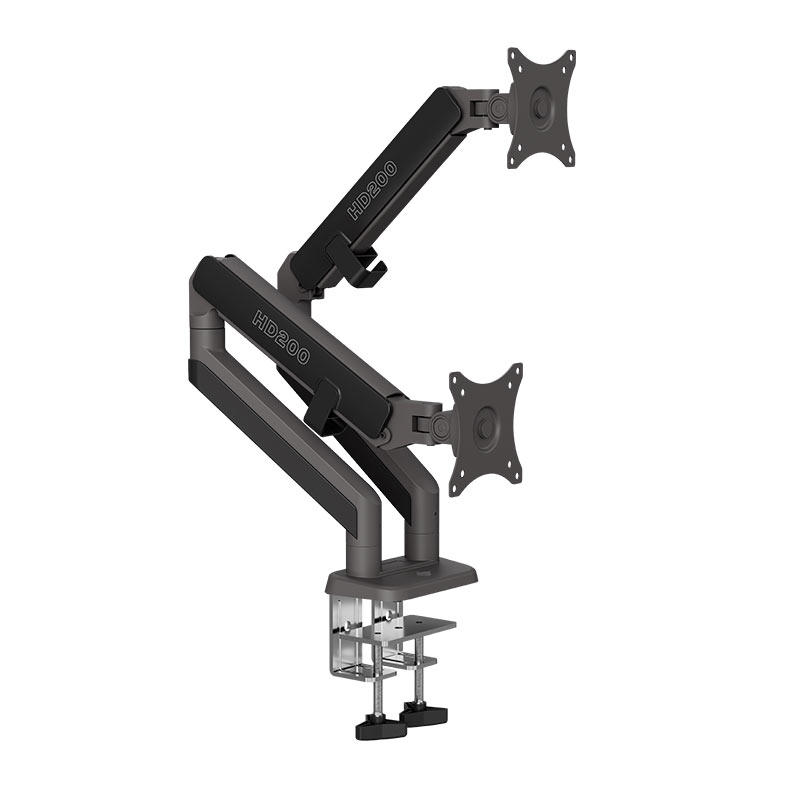 Suporte Articulado Para Dois Monitores Pichau HD200, 17 Pol a 38 Pol, Cinza, PCH-HD200-GY01 - imagem 1