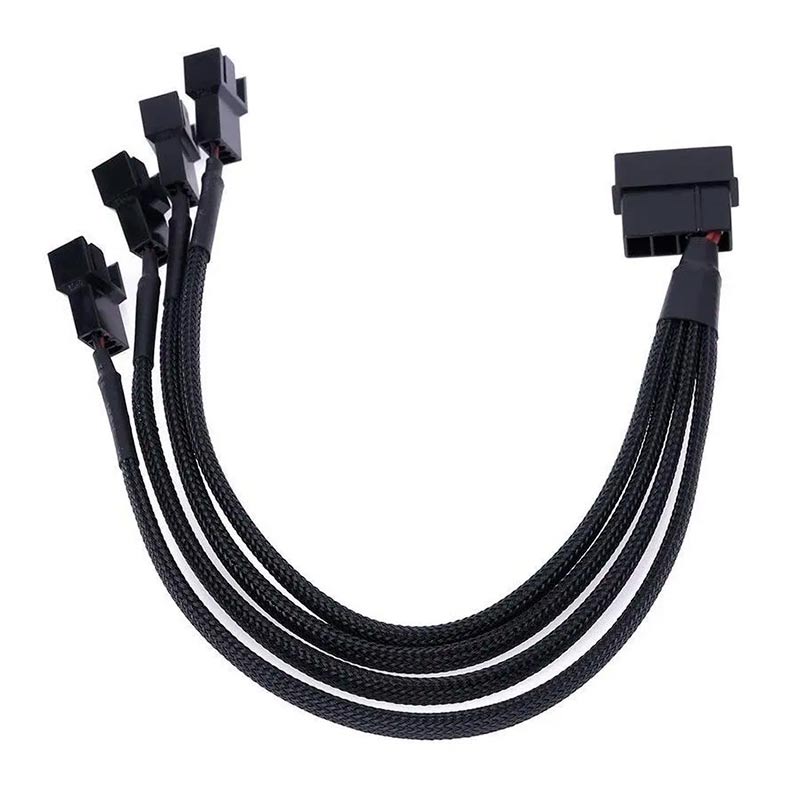 Adaptador Molex Pichau 4xFans 24cm, PCH-MOLEX - miniatura 4