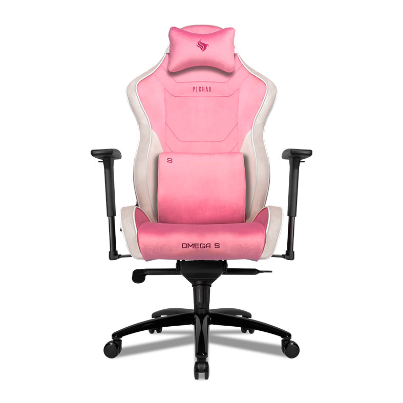 Cadeira Gamer Pichau Omega S, Espuma Moldada, Braco 3D, Rosa e Creme, PCH-OMGS-PWT - miniatura 4