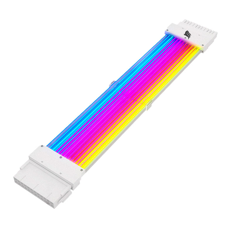 Cabo Extensor Premium 24P Pichau PS100, ARGB, 240mm, Branco, PCH-PS100-24PRGBWHT - miniatura 3