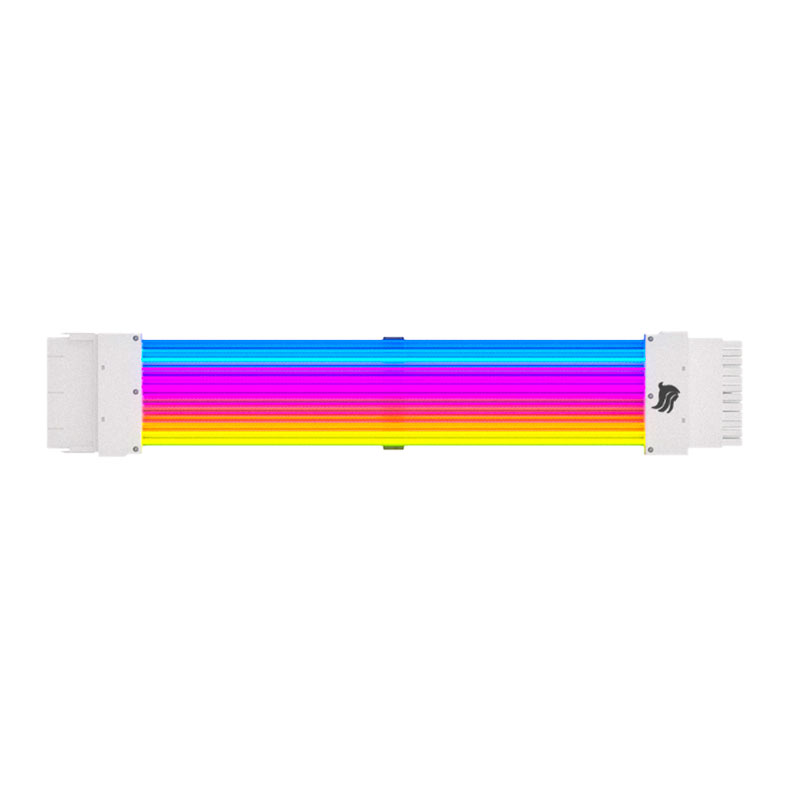 Cabo Extensor Premium 24P Pichau PS100, ARGB, 240mm, Branco, PCH-PS100-24PRGBWHT - miniatura 4