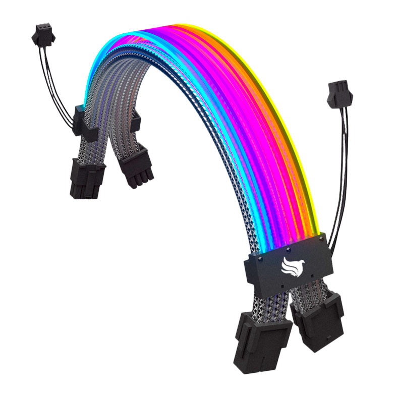 Cabo Extensor Premium PCIe Pichau PS100, RGB, 300mm, PCH-PS100-PCIERGB