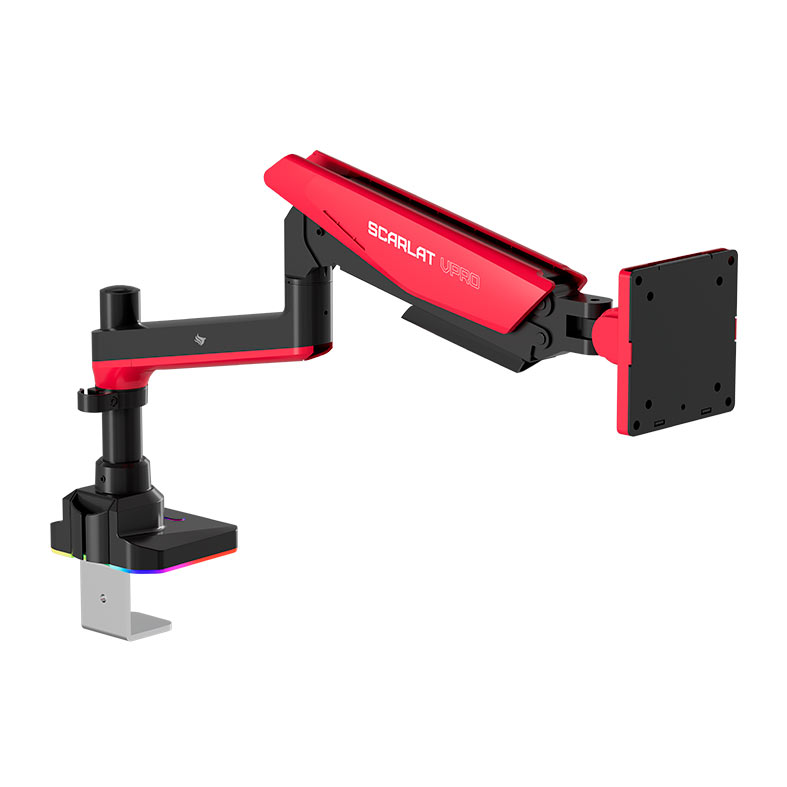 Suporte Articulado Para Monitor Pichau Scarlat VPro, RGB, 17 Pol a 42 Pol, Vermelho e Preto, PCH-SRLTPRO-RD01 - miniatura 5