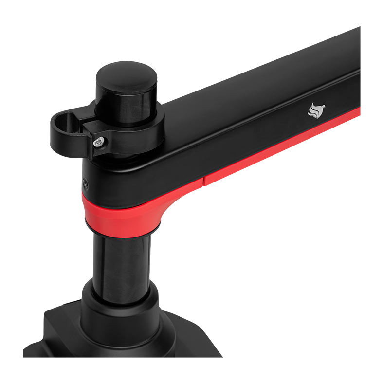 Suporte Articulado Para Monitor Pichau Scarlat VPro, RGB, 17 Pol a 42 Pol, Vermelho e Preto, PCH-SRLTPRO-RD01 - miniatura 7