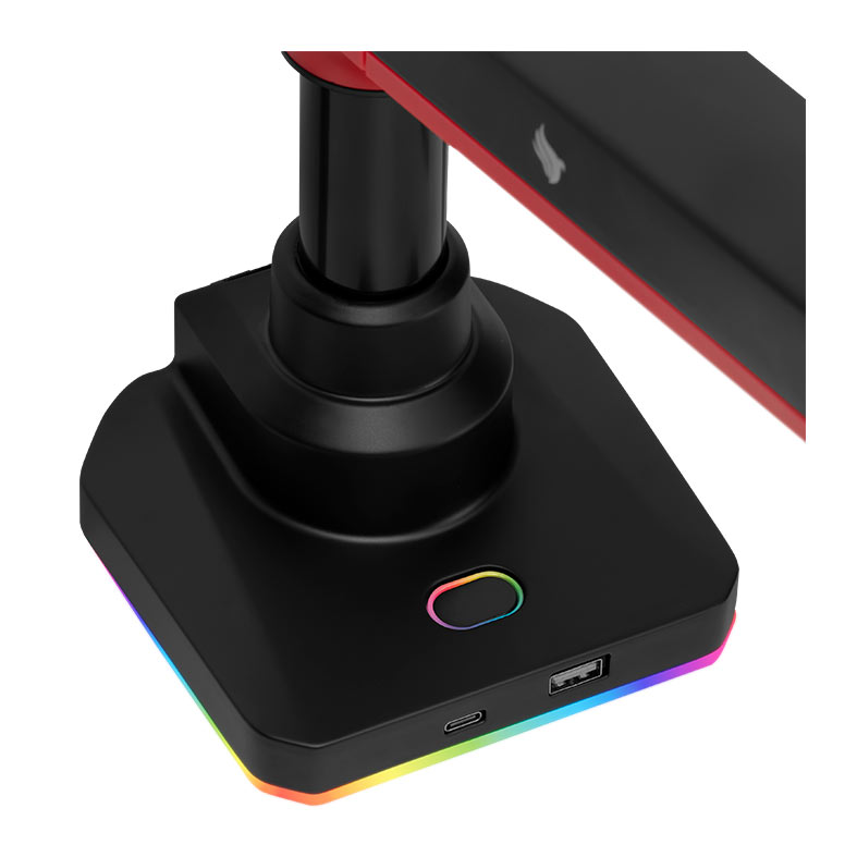 Suporte Articulado Para Monitor Pichau Scarlat VPro, RGB, 17 Pol a 42 Pol, Vermelho e Preto, PCH-SRLTPRO-RD01 - miniatura 8