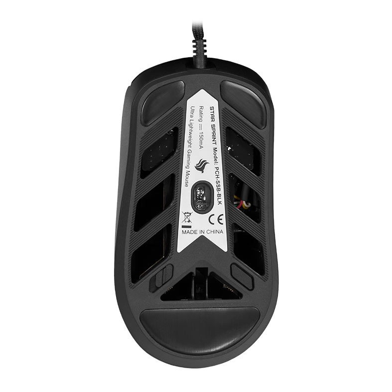 Mouse Gamer Pichau Star Sprint, Ultra Leve 46g, 26000DPI, 5 Botoes, 1000Hz, PAW3395, Preto, PCH-SSB-BLK - miniatura 6