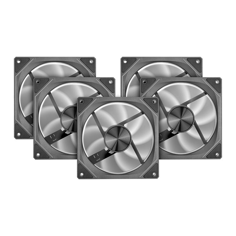 Kit Ventoinhas Pichau Ventus NX, ARGB, 5x120mm, Preto, PCH-VTNX5-BK01 - miniatura 5