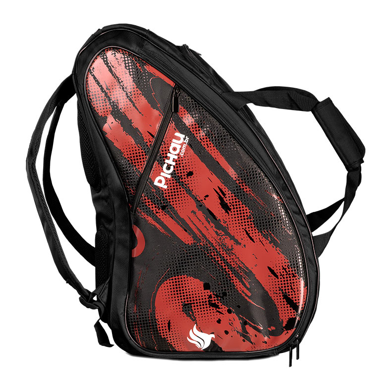 Raqueteira Pichau Elite Pro, Preto e Vermelho, PES-RKB-ELI - miniatura 3