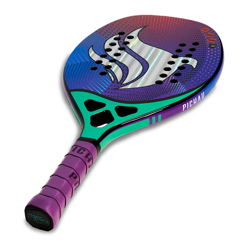 Raquete De Beach Tennis Pichau Hawaiian Waves Face 3k Carbon, PES-RKT-HW - miniatura 4