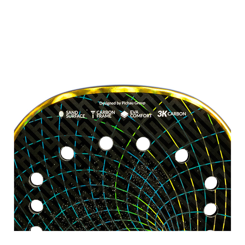 Raquete de Beach Tennis Pichau Malibu 3K Carbon, PES-RKT-MLB - miniatura 8