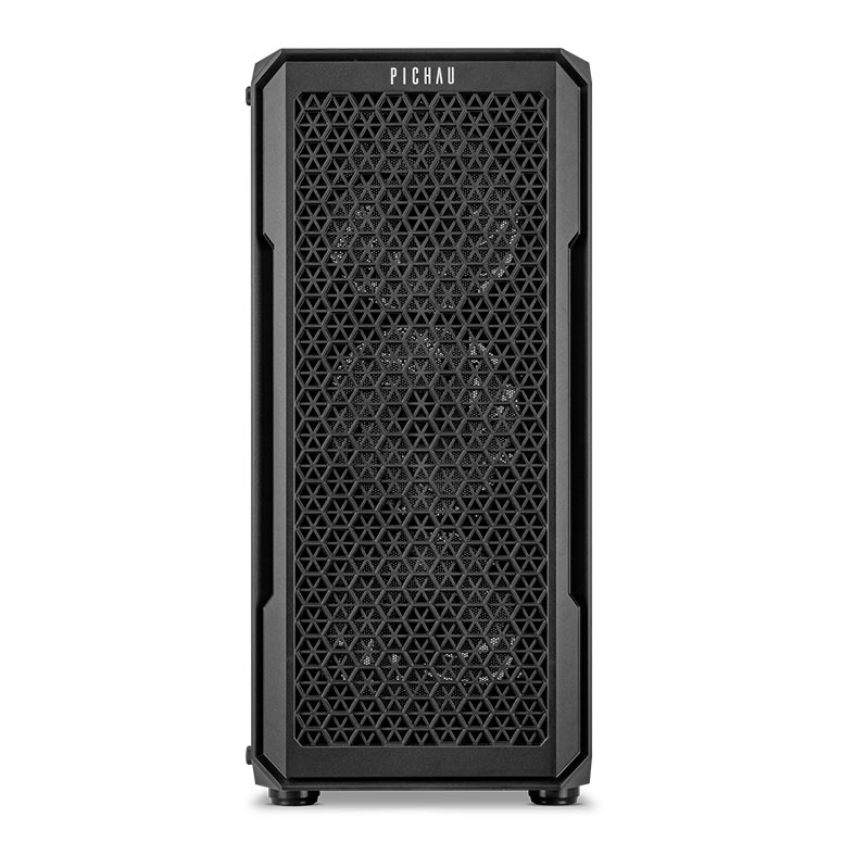 Gabinete Gamer Pichau Apus Black, Mid-Tower, Lateral de Vidro Temperado, Com 3 Fans, Preto, PG-APS-BLK01 - miniatura 3
