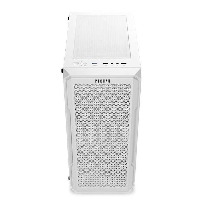 Gabinete Gamer Pichau Apus White, Mid-Tower, Lateral de Vidro Temperado, Com 3 Fans, Branco, PG-APS-WHT01 - miniatura 4