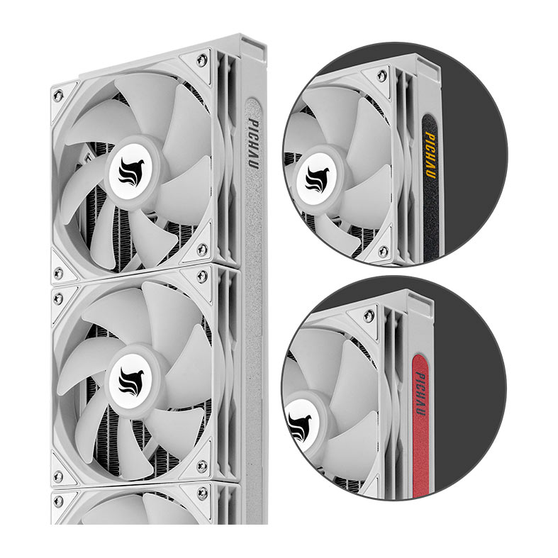 Water Cooler Pichau Aqua 360X P1 White Edition, 360mm, ARGB, Display LCD Customizavel, PG-AQ360X-WH01 - miniatura 8