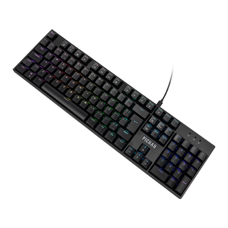 Teclado Mecanico Pichau Aurum V100, RGB, PTB, Switch Huano Vermelho, Preto, PG-ARM-RGB01 - miniatura 4