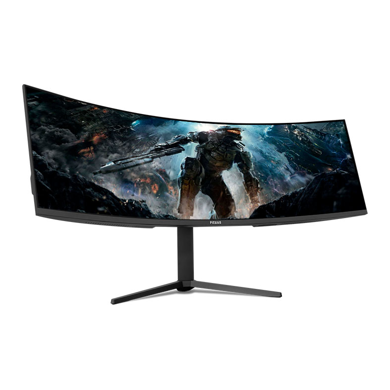 Monitor Gamer Pichau Cepheus S49, 49 Pol, VA, Curvo, DQHD, 1ms, 144Hz, FreeSync, HDMI/DP, PG-CFS49-BL01 - miniatura 3