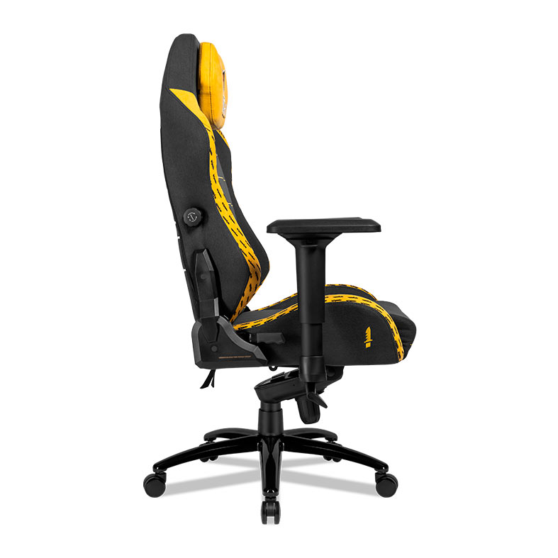 Cadeira Gamer Pichau Free Fire World Series, Espuma Moldada, Braco 4D, Preto e Amarelo, PG-FFWWS-BY - miniatura 6