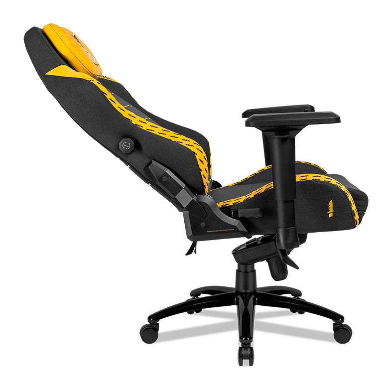 Cadeira Gamer Pichau Free Fire World Series, Espuma Moldada, Braco 4D, Preto e Amarelo, PG-FFWWS-BY - miniatura 8