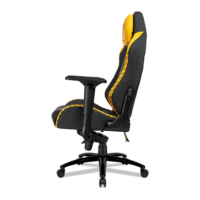 Cadeira Gamer Pichau Free Fire World Series, Espuma Moldada, Braco 4D, Preto e Amarelo, PG-FFWWS-BY - miniatura 7