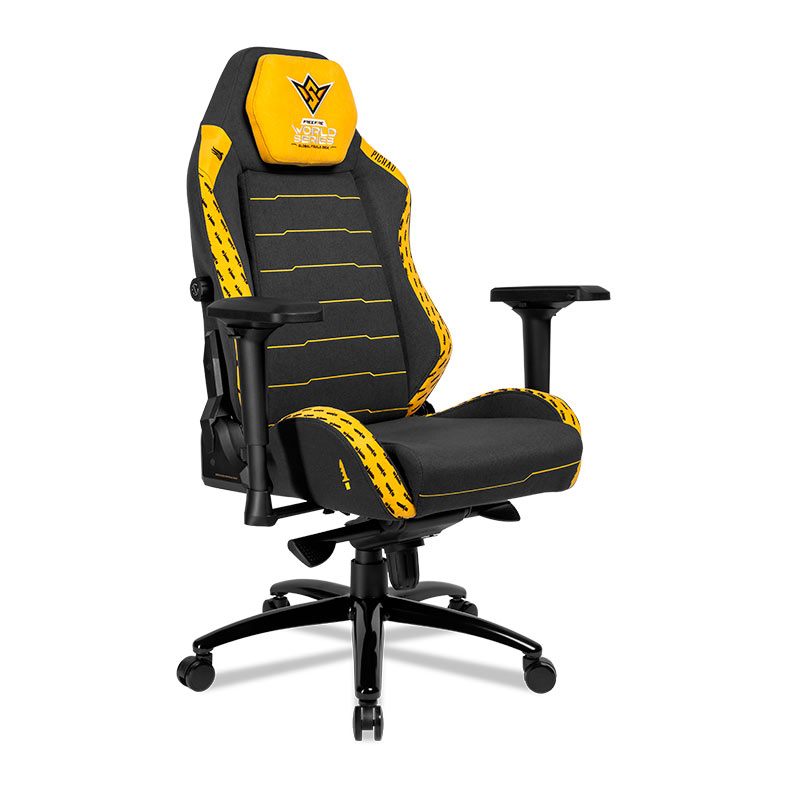 Cadeira Gamer Pichau Free Fire World Series, Espuma Moldada, Braco 4D, Preto e Amarelo, PG-FFWWS-BY - miniatura 5