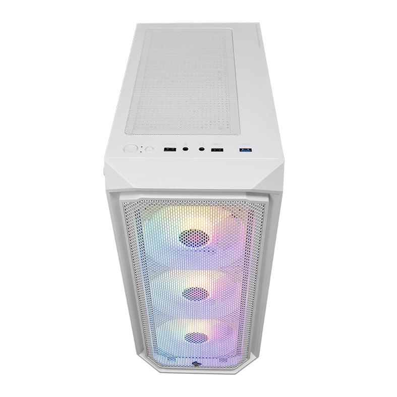 Gabinete Gamer Pichau Gadit 2B, Mid-Tower, Lateral de Vidro, Com 3 Fans, Branco, PG-G2B3F-WH - miniatura 3