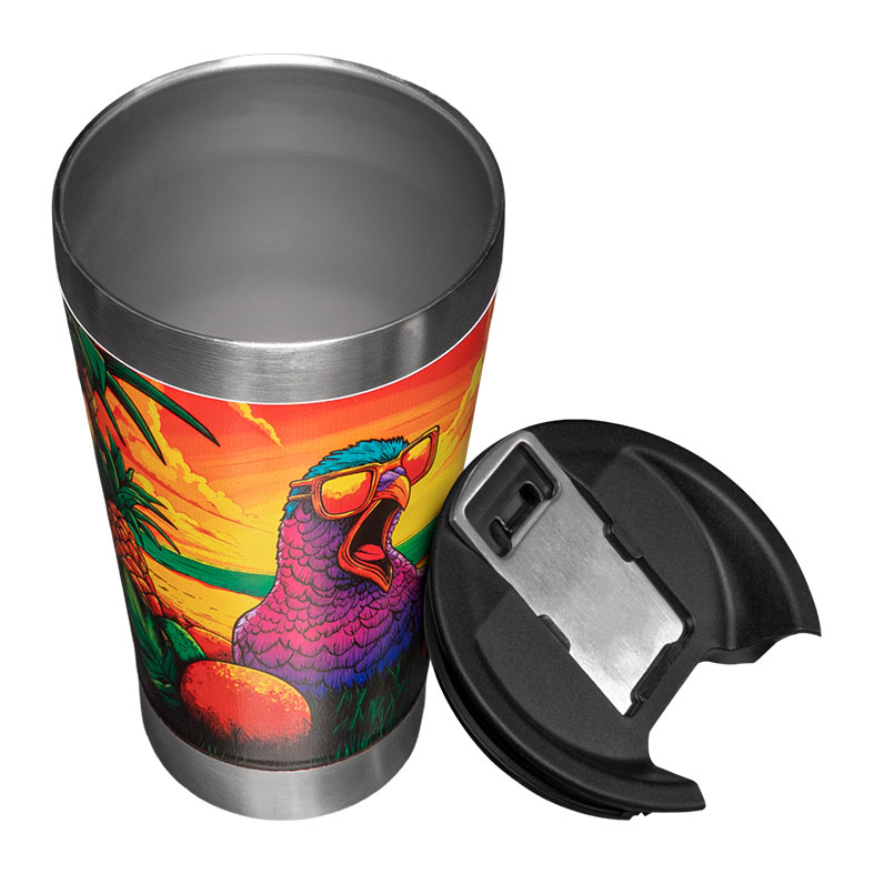 Copo Termico Pichau Tropical, 473ml, Laranja e Roxo, PG-HHR100-OG01 - miniatura 5