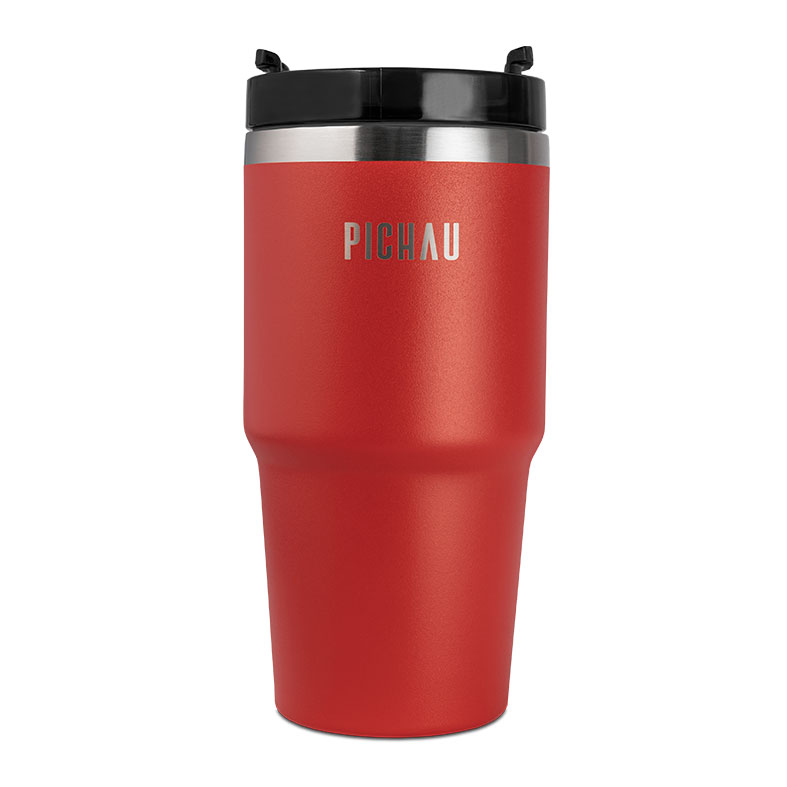 Copo Termico Pichau HR120, 600ml, Com Canudo, Vermelho, PG-HR120-RD01 - miniatura 3