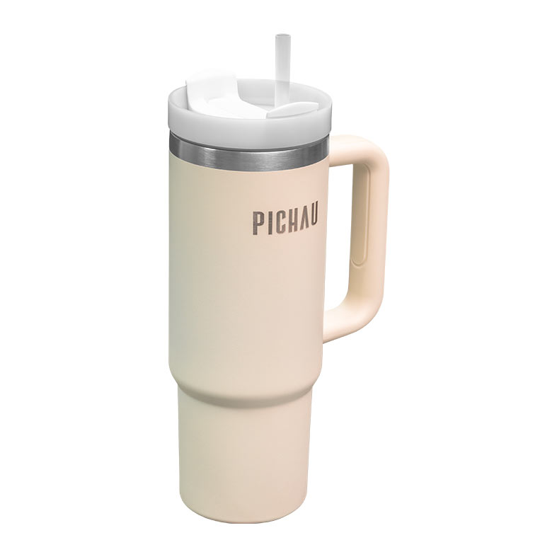 Copo Termico Pichau HR160, Com Canudo, 887ml, Bege, PG-HR160-BG01 - imagem 1