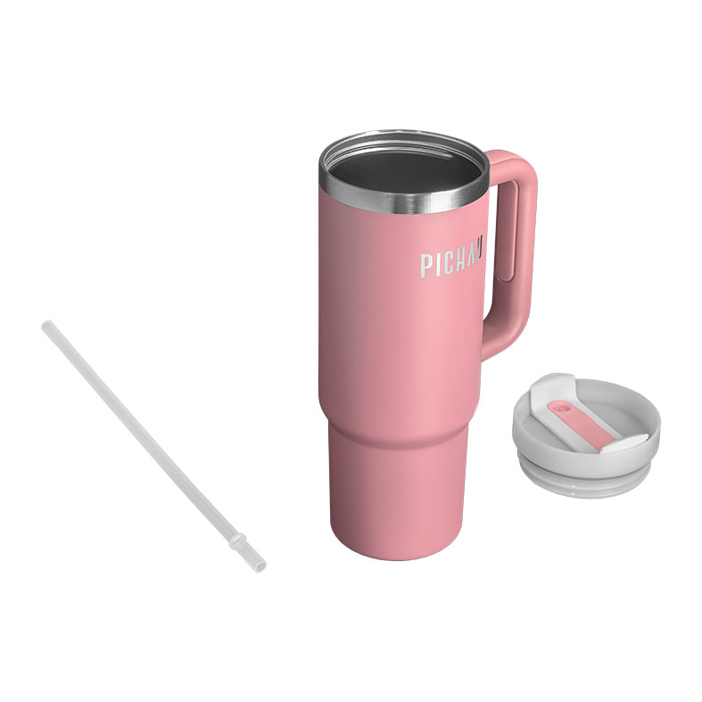 Copo Termico Pichau HR160, Com Canudo, 887ml, Rosa, PG-HR160-PK01 - miniatura 4