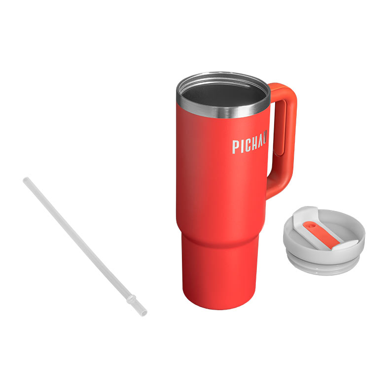 Copo Termico Pichau HR160, Com Canudo, 887ml, Vermelho, PG-HR160-RD01 - miniatura 4