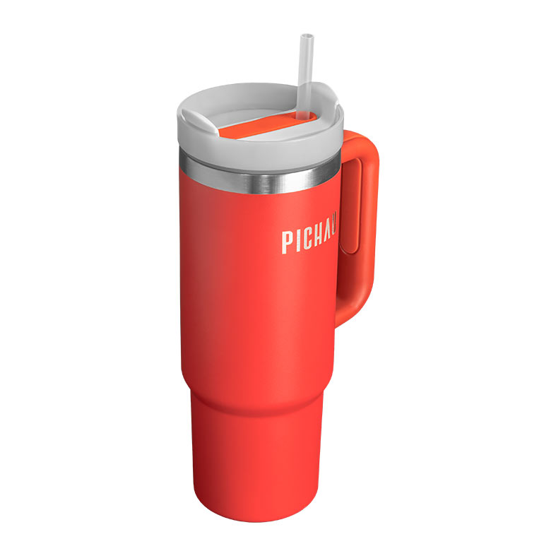 Copo Termico Pichau HR160, Com Canudo, 887ml, Vermelho, PG-HR160-RD01 - imagem 1