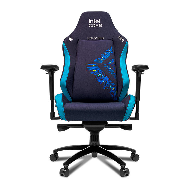 Cadeira Gamer Pichau Intel Unlocked, Espuma Moldada, Braco 4D, Azul, PG-INTEL-01 - miniatura 5