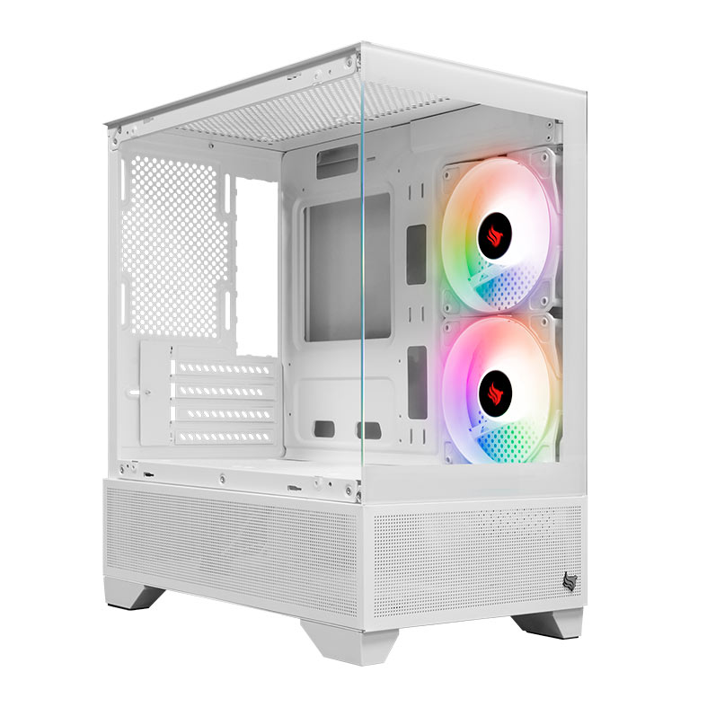 Gabinete Gamer Pichau Magpie 4B, Mini-Tower, lateral de Vidro, Com 2 Fans, Branco, PG-MAG4B-WH2 - miniatura 3