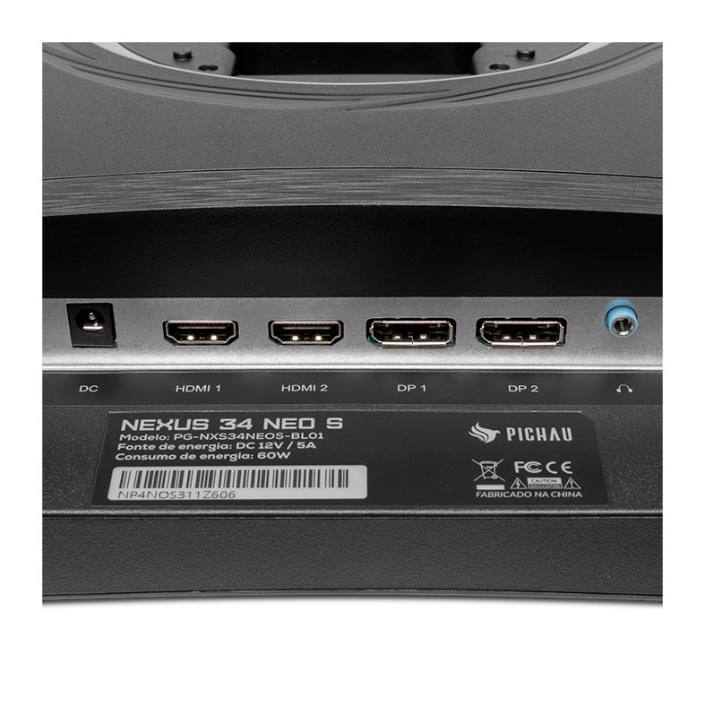 Monitor Gamer Pichau Nexus 34 Neo S, 34 Pol, VA, Ultrawide, Curvo, WQHD, 1ms, 165Hz, HDMI/DP, PG-NXS34NEOS-BL01 - miniatura 7