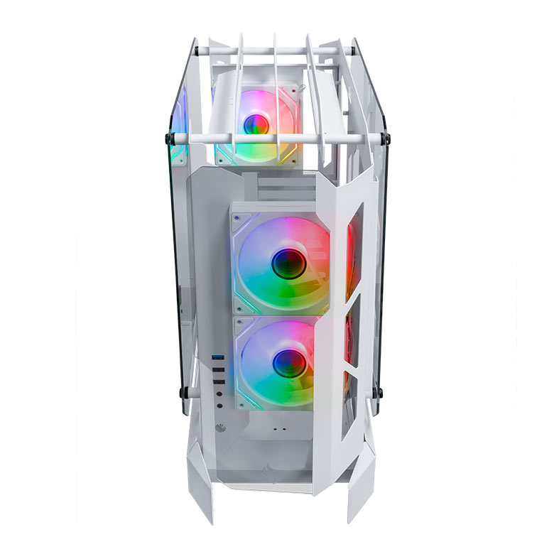 Gabinete Gamer Pichau Odysseus, RGB, Mid-Tower, Lateral de Vidro, Com 3 Fans, Branco, PG-ODY-WH3F - miniatura 5