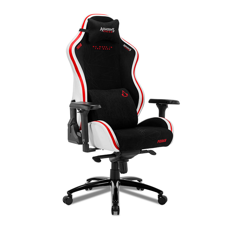 Cadeira Gamer Pichau Omega S Assassins Creed Legacy, Braco 4D, Preto e Vermelho, PG-OMGS-ASC - miniatura 5