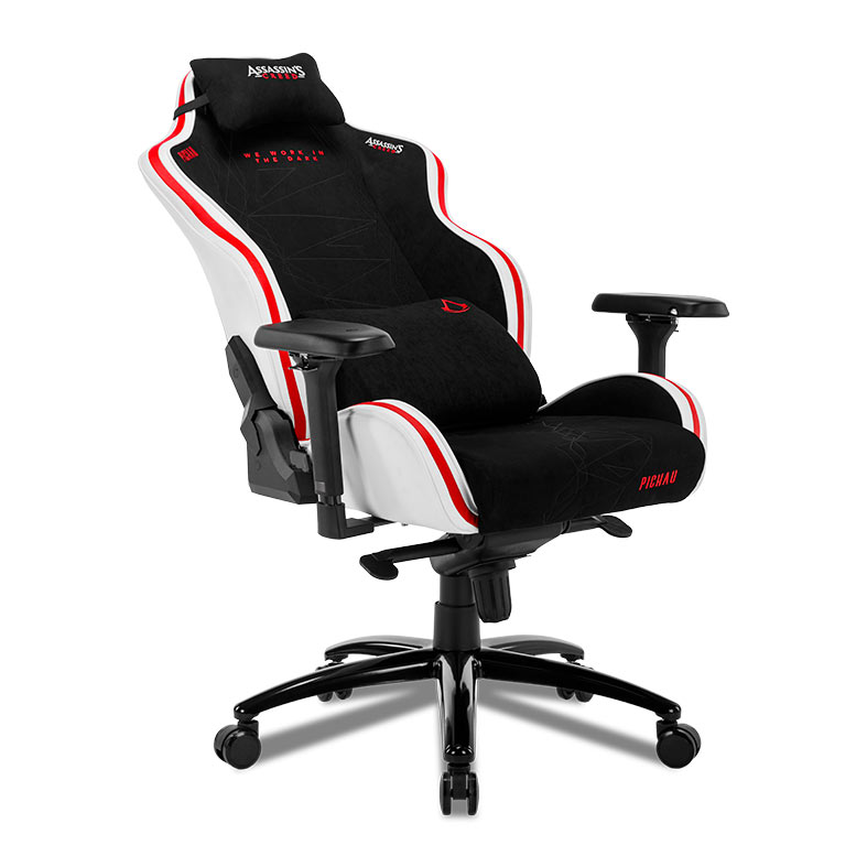 Cadeira Gamer Pichau Omega S Assassins Creed Legacy, Braco 4D, Preto e Vermelho, PG-OMGS-ASC - miniatura 9