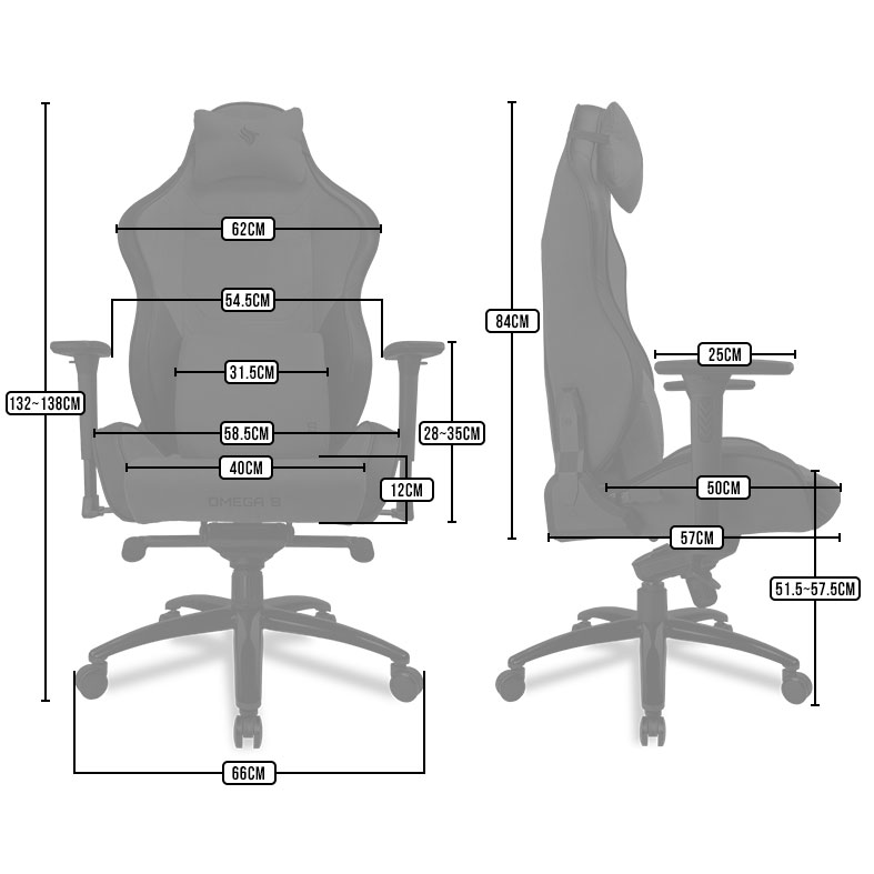 Cadeira Gamer Pichau Omega S, Espuma Moldada, Braco 3D, Preta e Cinza, PG-OMGS-BG01 - miniatura 10