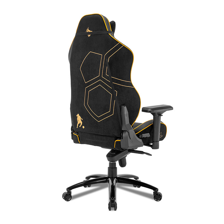 Cadeira Gamer Pichau Omega R10 Ronaldinho, Espuma Moldada, Braco 4D, Preto e Dourado, PG-OMGS-R10 - miniatura 10
