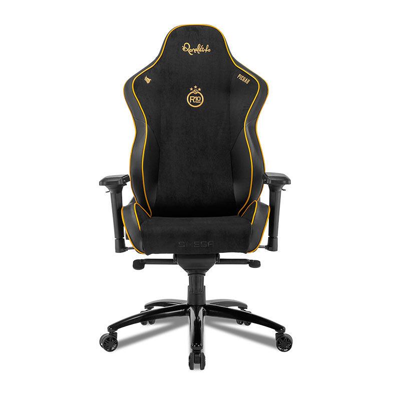 Cadeira Gamer Pichau Omega R10 Ronaldinho, Espuma Moldada, Braco 4D, Preto e Dourado, PG-OMGS-R10 - miniatura 5