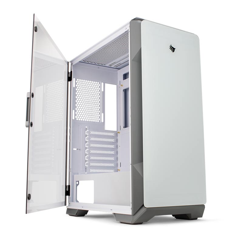 Gabinete Gamer Pichau Pouter 3 Lateral De Vidro Branco, PG-P03-WT - miniatura 5