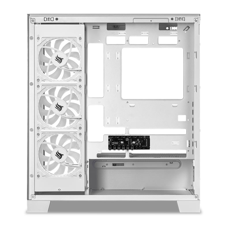 Gabinete Gamer Pichau Pouter 4, RGB, Lateral e Frontal De Vidro, Com 3 Fans, Branco, PG-PO4-WH-3F - miniatura 7
