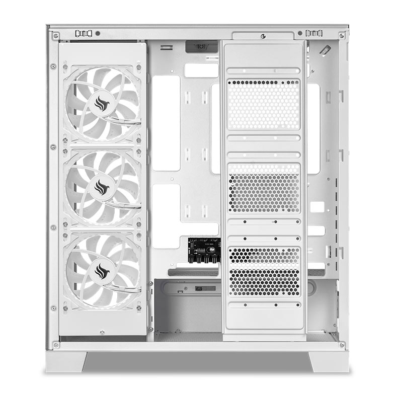 Gabinete Gamer Pichau Pouter 4, RGB, Lateral e Frontal De Vidro, Com 3 Fans, Branco, PG-PO4-WH-3F - miniatura 9